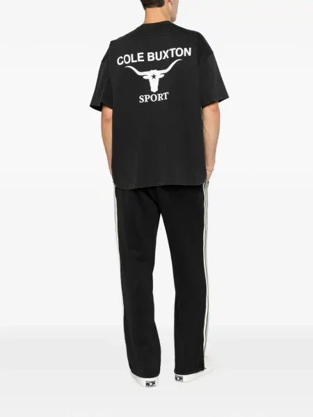 Scurt tricou Cole Buxton cu imagine negru