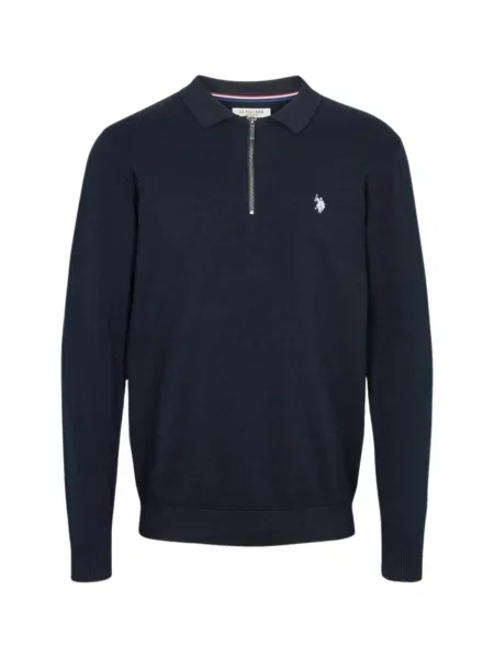 U.S. POLO ASSN. Svetr Dave Half safírová