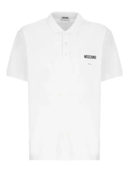 Polo Moschino alb