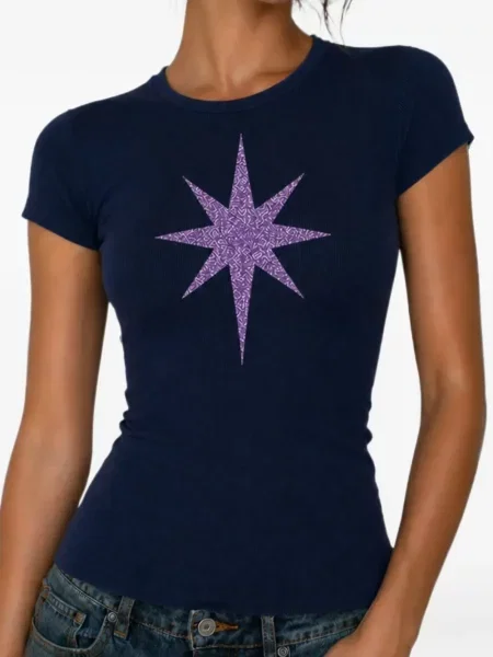 Tricou Madison.maison cu imagine albastru