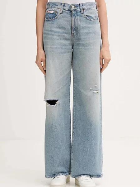 Calvin Klein Jeans jeansy niebieski