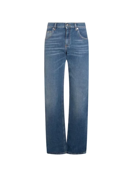 Pantaloni Blumarine zdrențuiți albastru