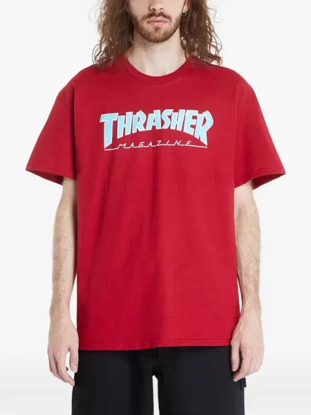 Тениска Thrasher с принт червено
