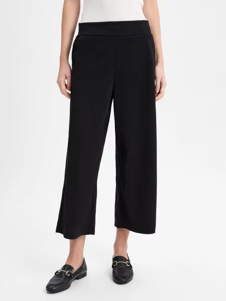 Soyaconcept® Spodnie culottes Siham Kobiety Sztuczne włókno jednolity S czarny