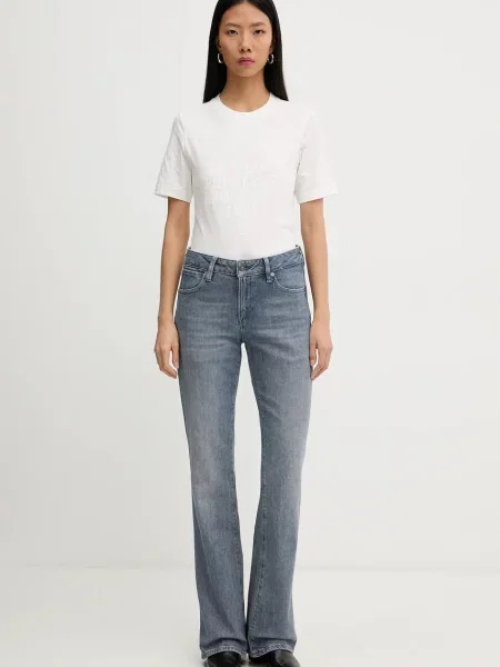 G-Star jeansy medium waist niebieskie