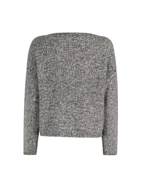 Dzianinowy sweter Ermanno Scervino szary