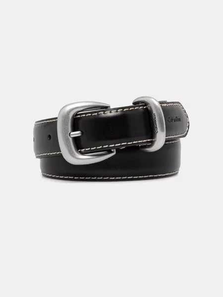 Calvin Klein pásek dámský kožený černý
