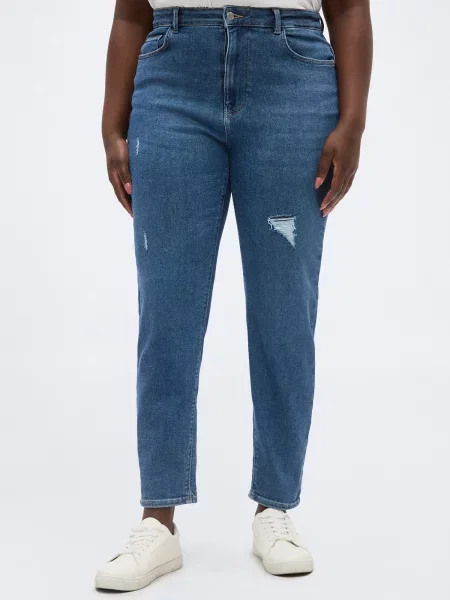 ONLY Carmakoma Džínsy CARCatwalk denim modrá