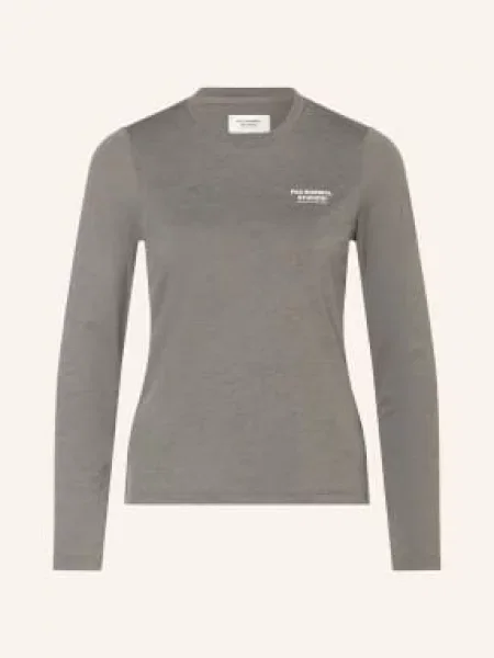 Dlouhé tričko s dlouhým rukávem Pas Normal Studios šedé