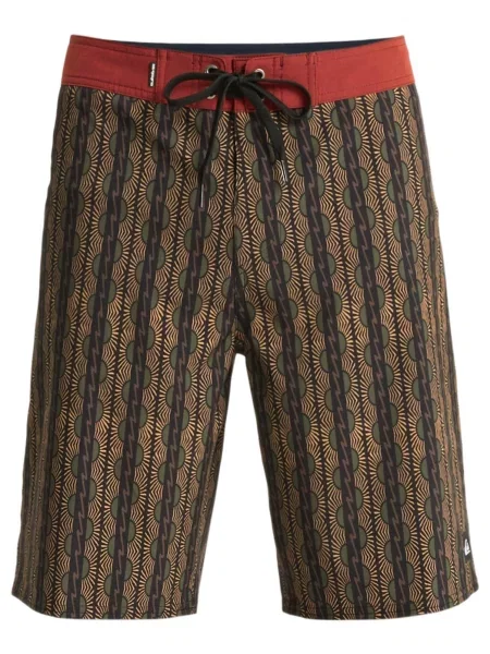 Szorty plażowe dla Mężczyzn SURFSILK STRAIGHT brązowy