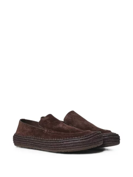 Loaferice Loewe od brušene kože upletena smeđa