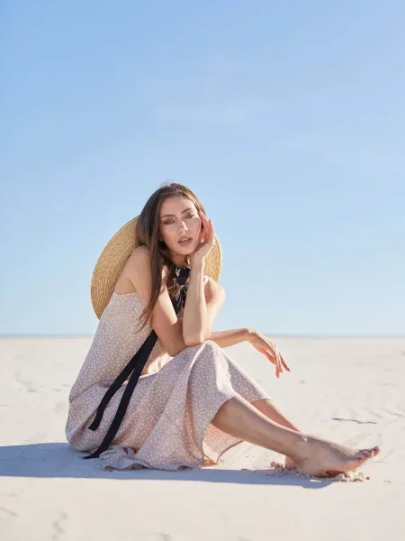 Летняя туника из бежева