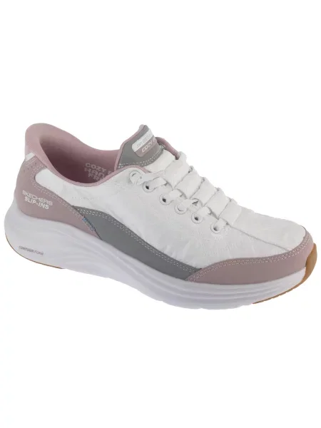 Buty sportowe Sneakersy Slip-ins: Contour Foam Cozy Fit białe