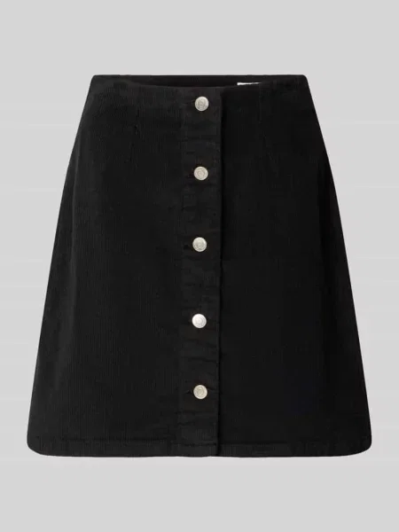 Spódnica mini o kroju regular fit z mieszanki bawełny model ETTA' Vero Moda czarna