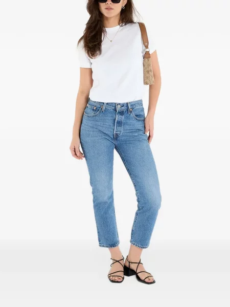 Stras tricou Guess alb
