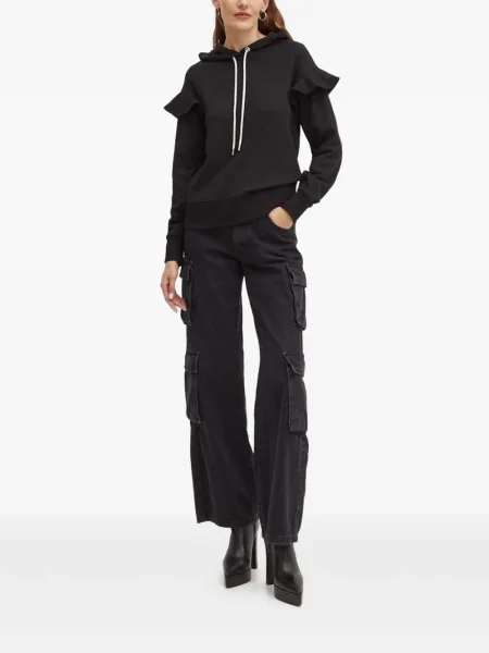 Hanorac cu glugă Silvian Heach negru