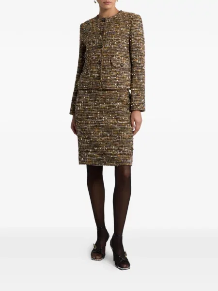 Fustă Etro din tweed maro