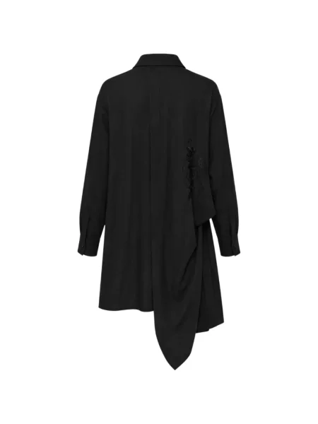 Bluză Yohji Yamamoto drapată negru