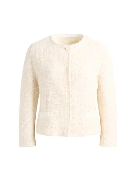 Kurtka Max Mara Studio tweedowa biała