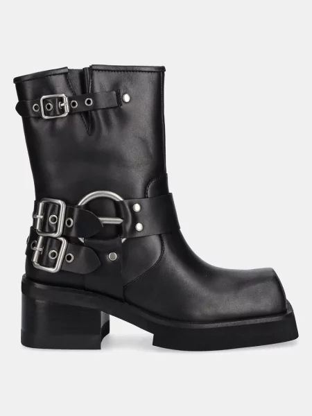 Кожаные ботинки Jeffrey Campbell черные