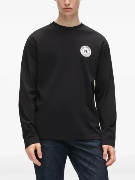 Lung tricou Karl Lagerfeld negru
