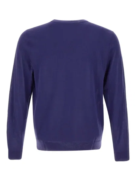 Pulover Paul Smith cu broderie cu decolteu rotund violet