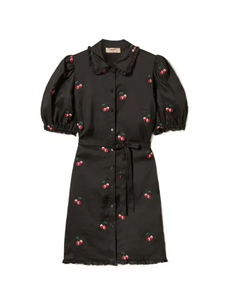 Rochie Twinset cu volane de costum negru