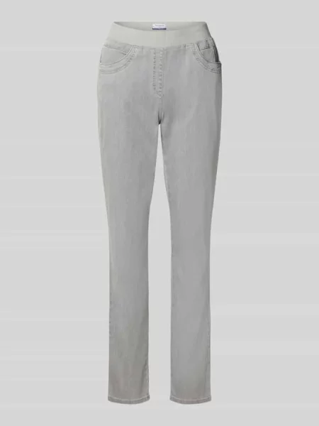 Jeansy o kroju straight fit z dodatkiem lyocellu model ‘Pamina’ Raphaela By Brax