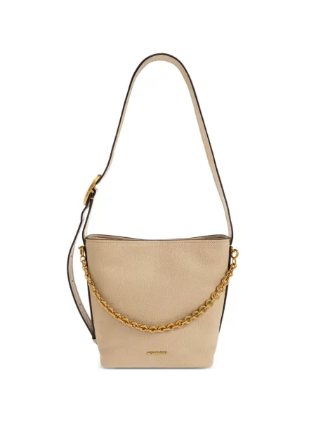 Geantă Michael Michael Kors din piele cu volane roz