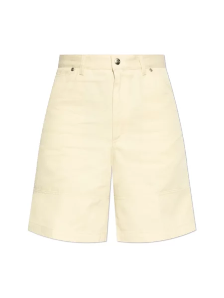 Szorty jeansowe Moncler beżowe