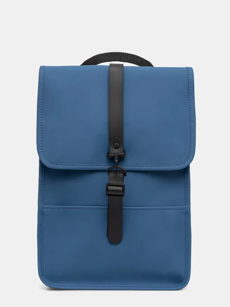 Раница Rains Backpack Mini W3 голям с изчистен дизайн синьо