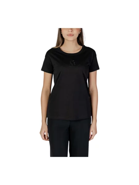 Armani Exchange Koszulka Kobiety jednolity S czarny