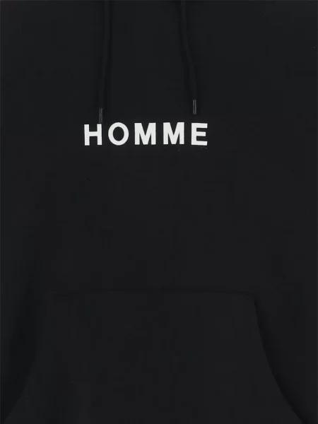 Суичър с качулка Comme Des Garçons Homme с принт черно
