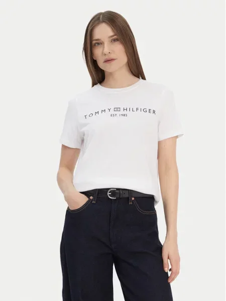 Tommy Hilfiger T-Shirt Logo biały