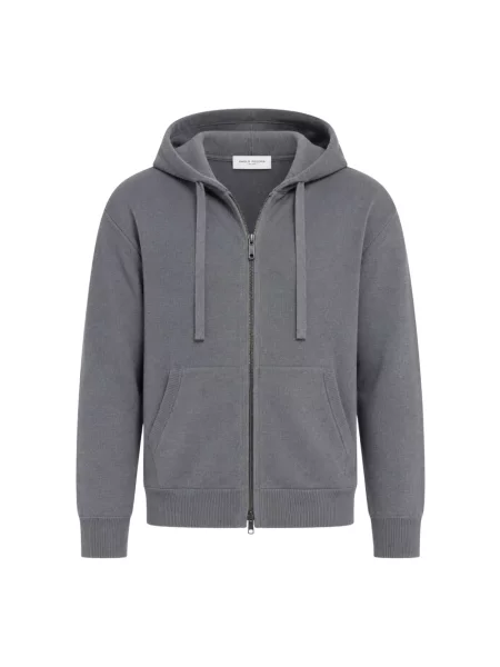 Sweter Paolo Pecora z kapturem szary