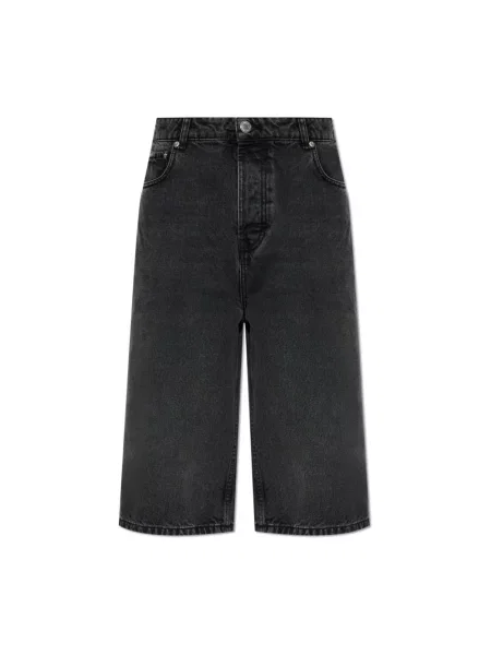 Szorty jeansowe Ami Paris czarne