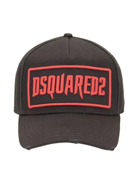Czapka z daszkiem Dsquared2 z logo czarna