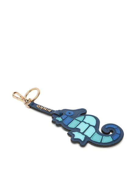Obesek PINKO Seahorse Keychain Mornarsko modra