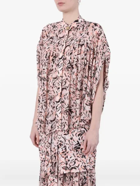 Bluză Proenza Schouler cu imagine scurtă roz