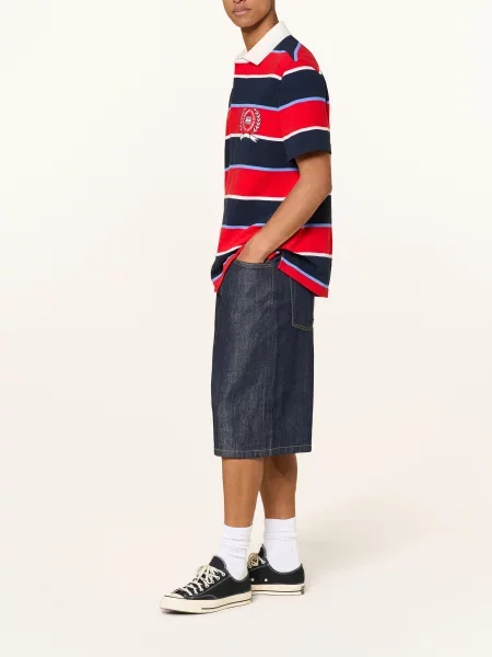 Tommy Jeans Džínové Šortky The Baggy Loose Fit denim dark