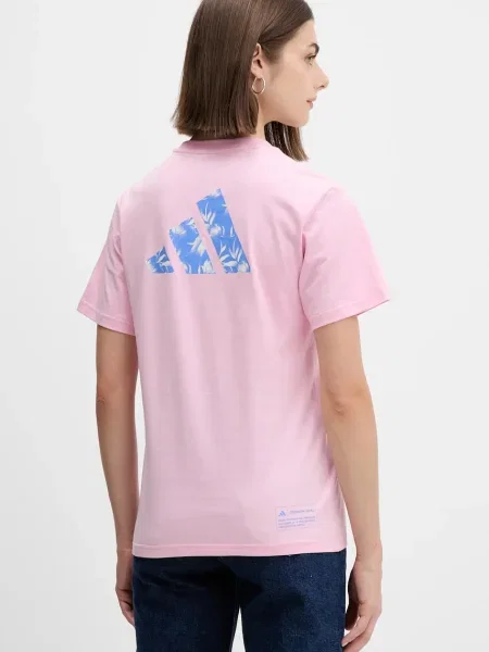 Тениска adidas House of Tiro дамска розово