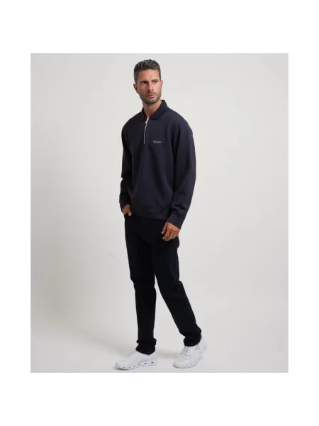 Dzianinowa bluza Armani Exchange niebieska