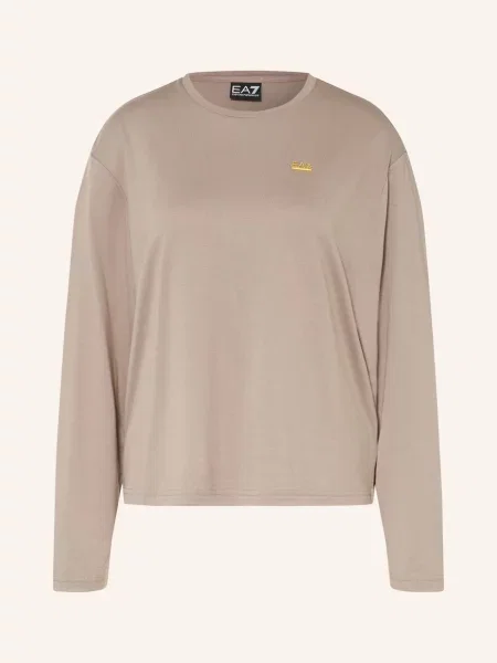 Emporio Armani Tričko S Dlouhým Rukávem Train Core černošedá