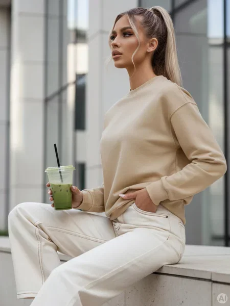 Bluza SWAN Dstreet beżowa