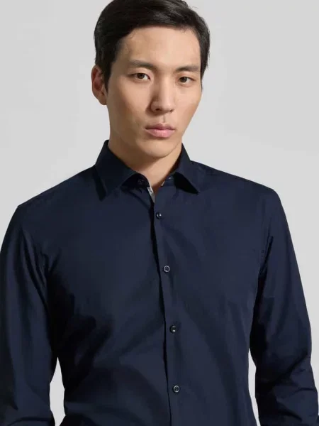 Koszula biznesowa o kroju slim fit z czystej bawełny model KOEY' Hugo