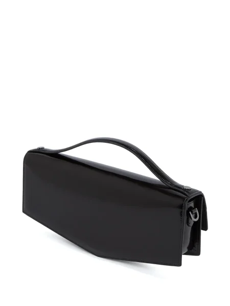 Kožna kožna torba Karl Lagerfeld K/Autograph s autogramom crna