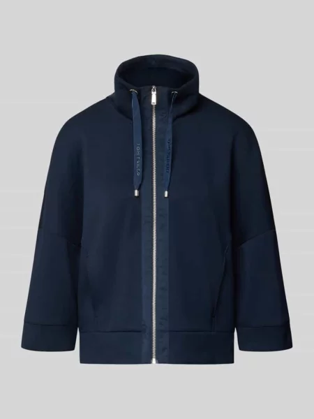 Bluza rozpinana o kroju regular fit z dodatkiem Tom Tailor granatowa