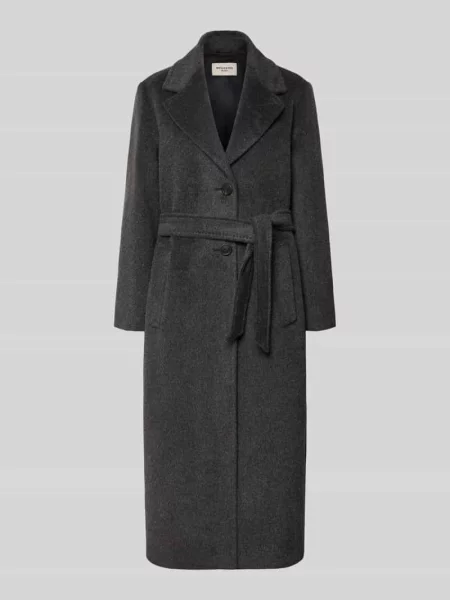 Płaszcz wełniany z wiązanym pasek model WKDBRONTE' Weekend Max Mara