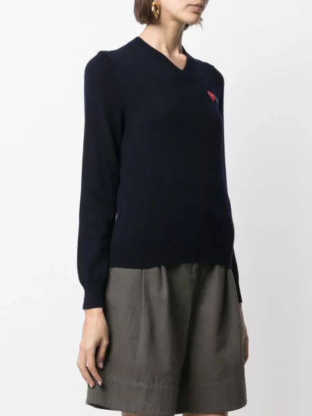 Sveter Comme Des Garçons Play modrá