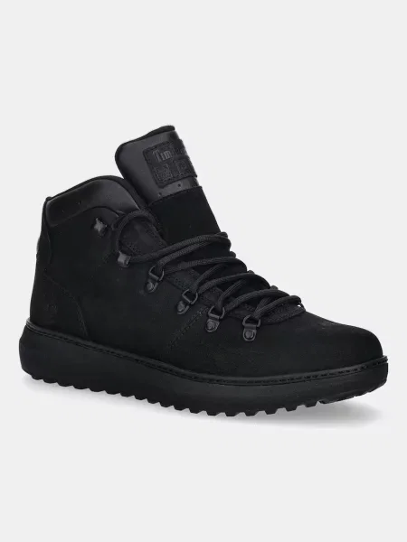 Туристически обувки от набук Timberland Hudson Road Mid Lc Waterproof черно